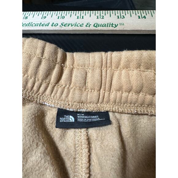 North Face Womens Half Dome Jogger Sweatpants Gold Size Medium Cozy Lounge - Picture 3 of 13